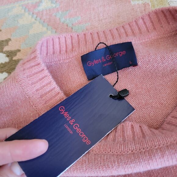 Gyles & George I'm A Luxury Lambswool Jumper L NWT Authentic - Picture 10 of 10